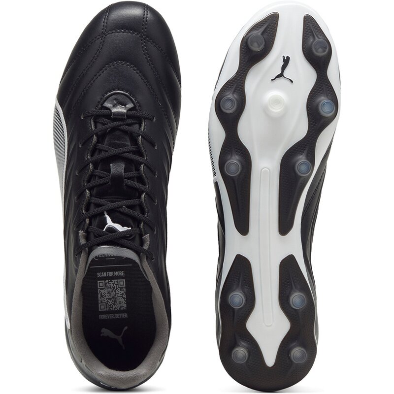Футбольные бутсы для газона King Pro FG/AG Puma, цвет puma black-puma white-cool dark gray — фото 2
