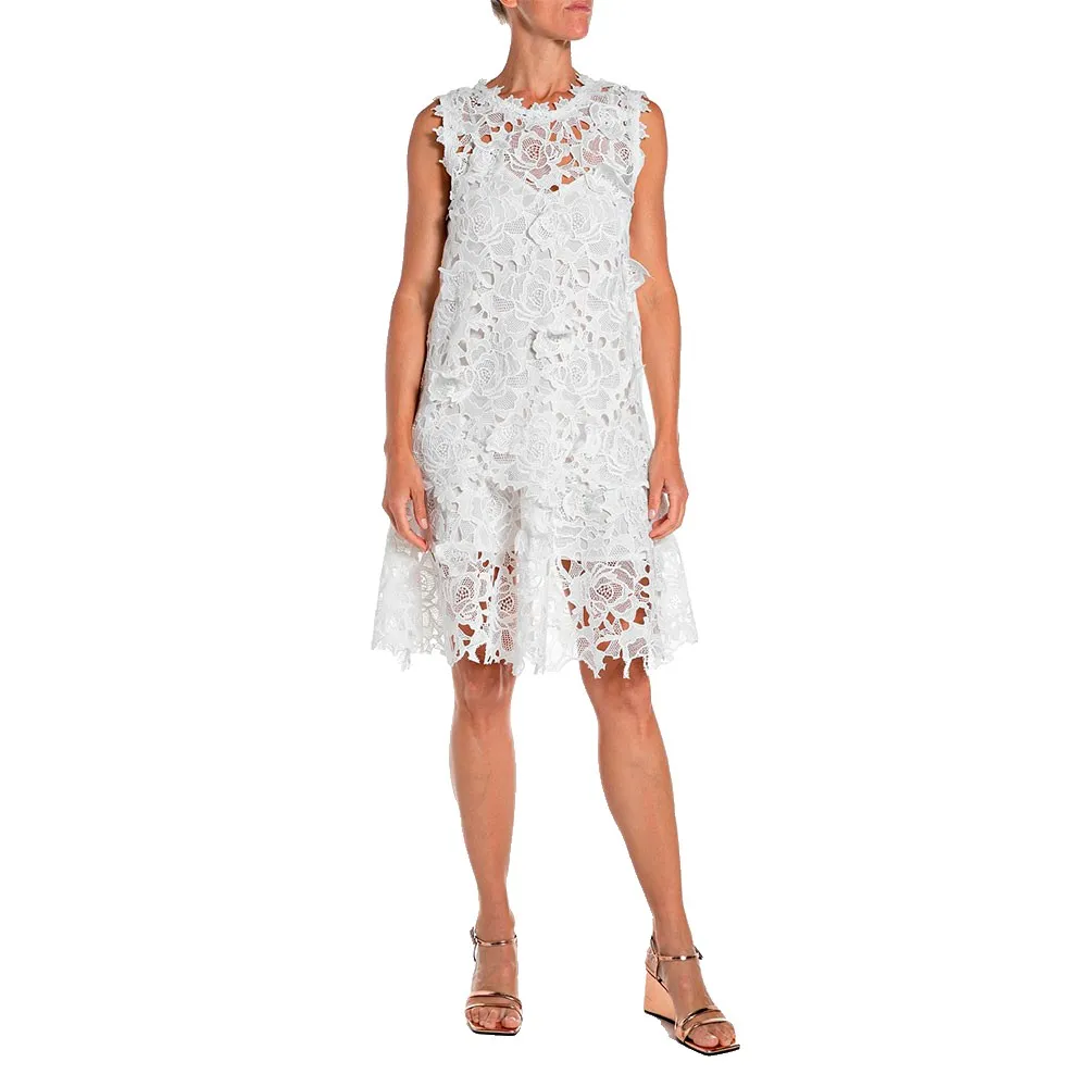 

Платье миди без рукавов Replay W9239 .000.52886, белый