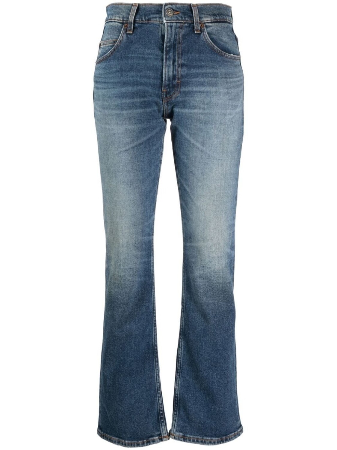 

Джинсы bootcut с эффектом потертости Haikure, синий