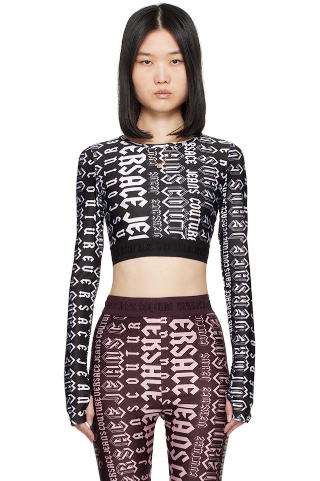 

Лонгслив Logomania Versace Jeans Couture, мультиколор