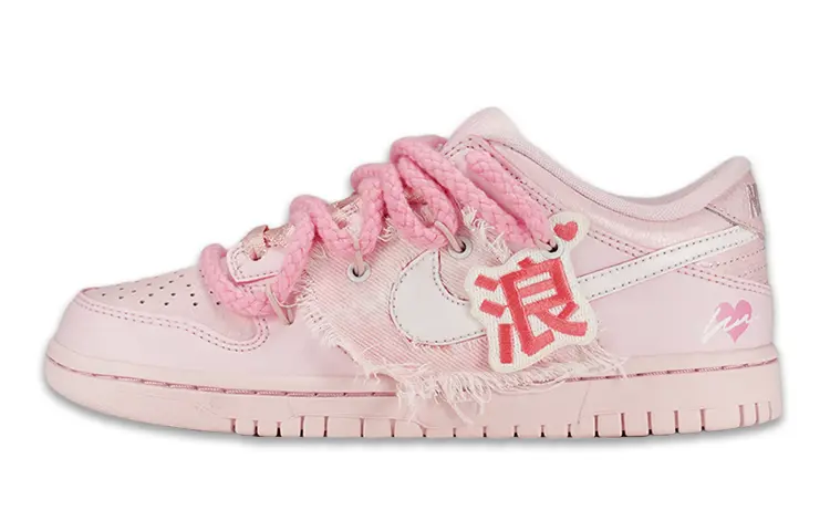 

Кроссовки Nike Dunk Skateboard Shoes Women's Low-Top Cherry Blossom Pink