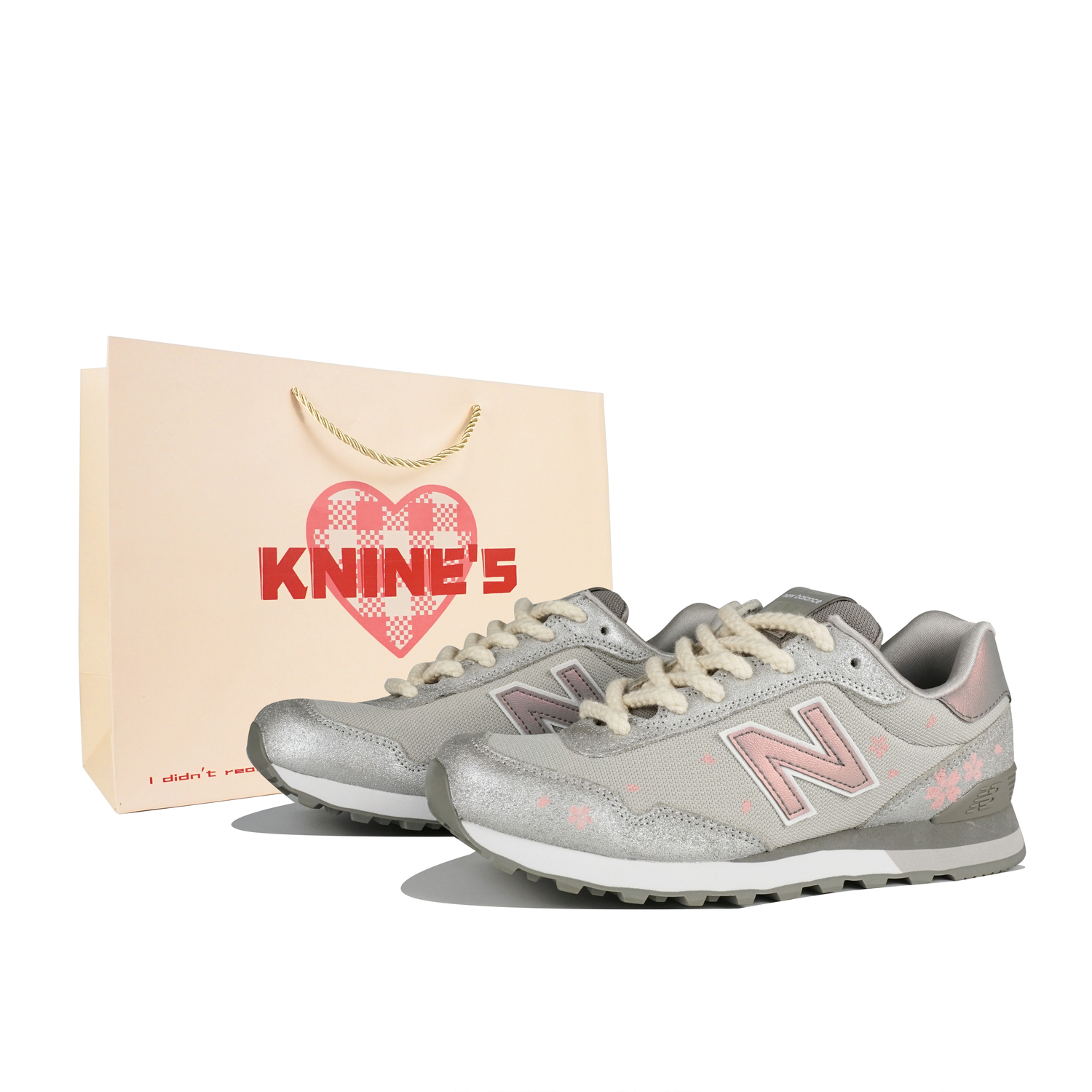 

New Balance Низкие кроссовки NB 515 для женщин silver pink
