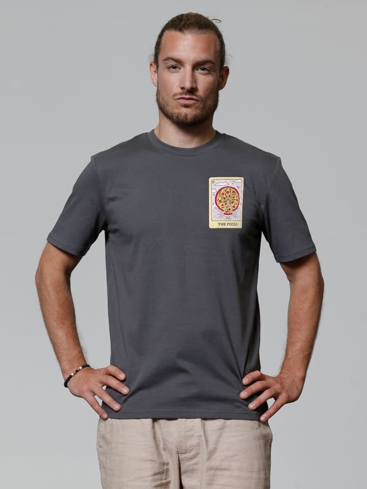 

Футболка wat Apparel T-Shirt Tarot The Pizza, серый