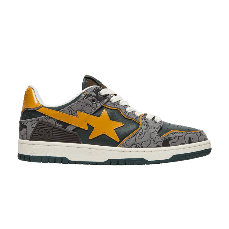 

Кеды BAPE Sk8 Sta Low 'Green Camo', зеленый