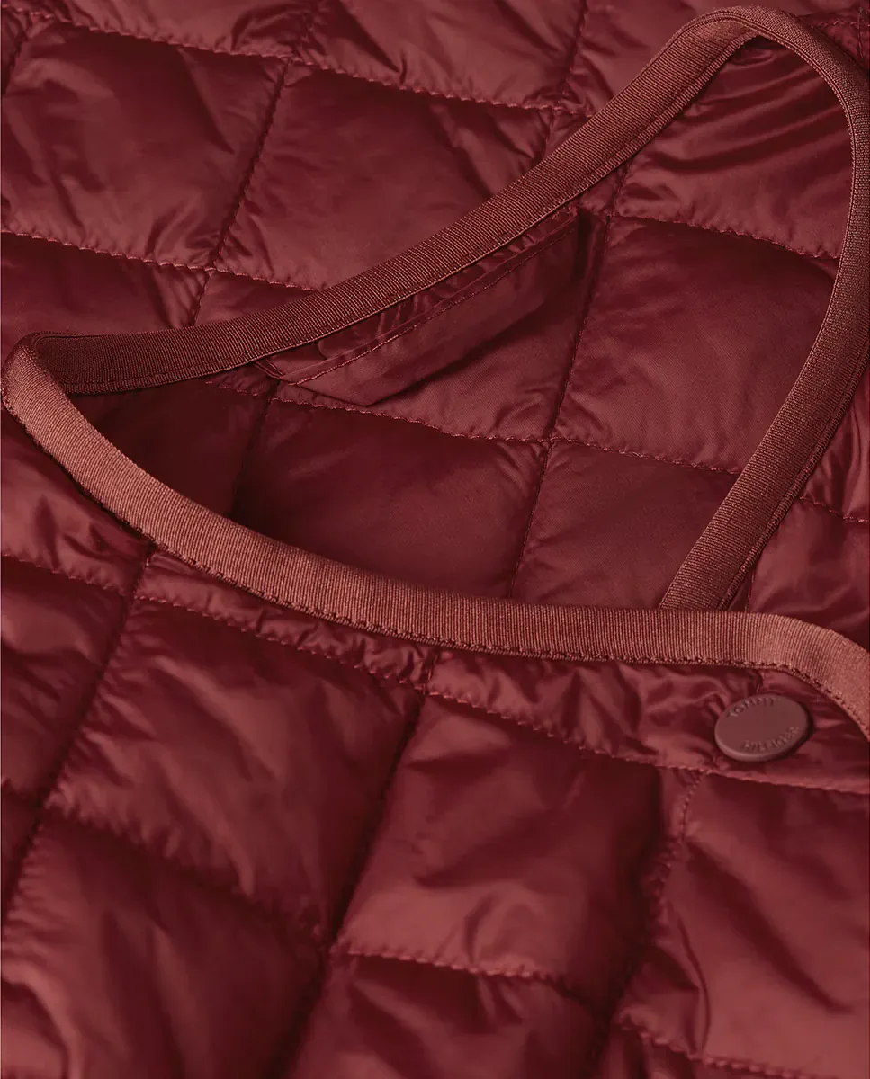 Легкая стеганая куртка с передними карманами Tommy Hilfiger, бордовый — фото 3