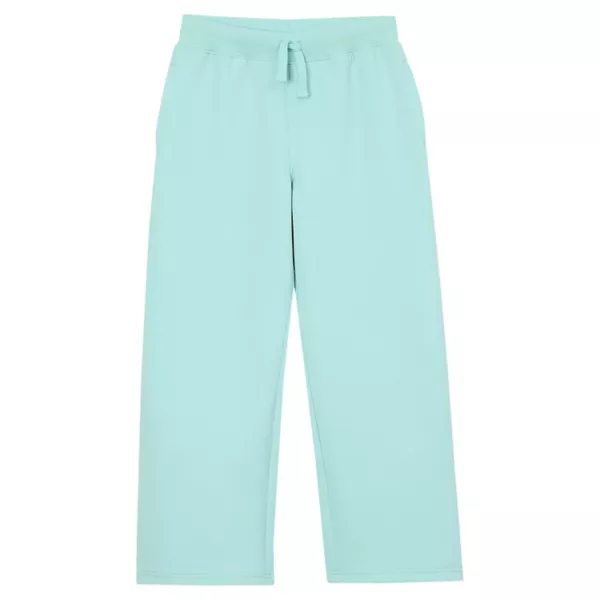 

Широкие трикотажные брюки для девушек plus size 8-16 Lands' End, цвет aruba blue