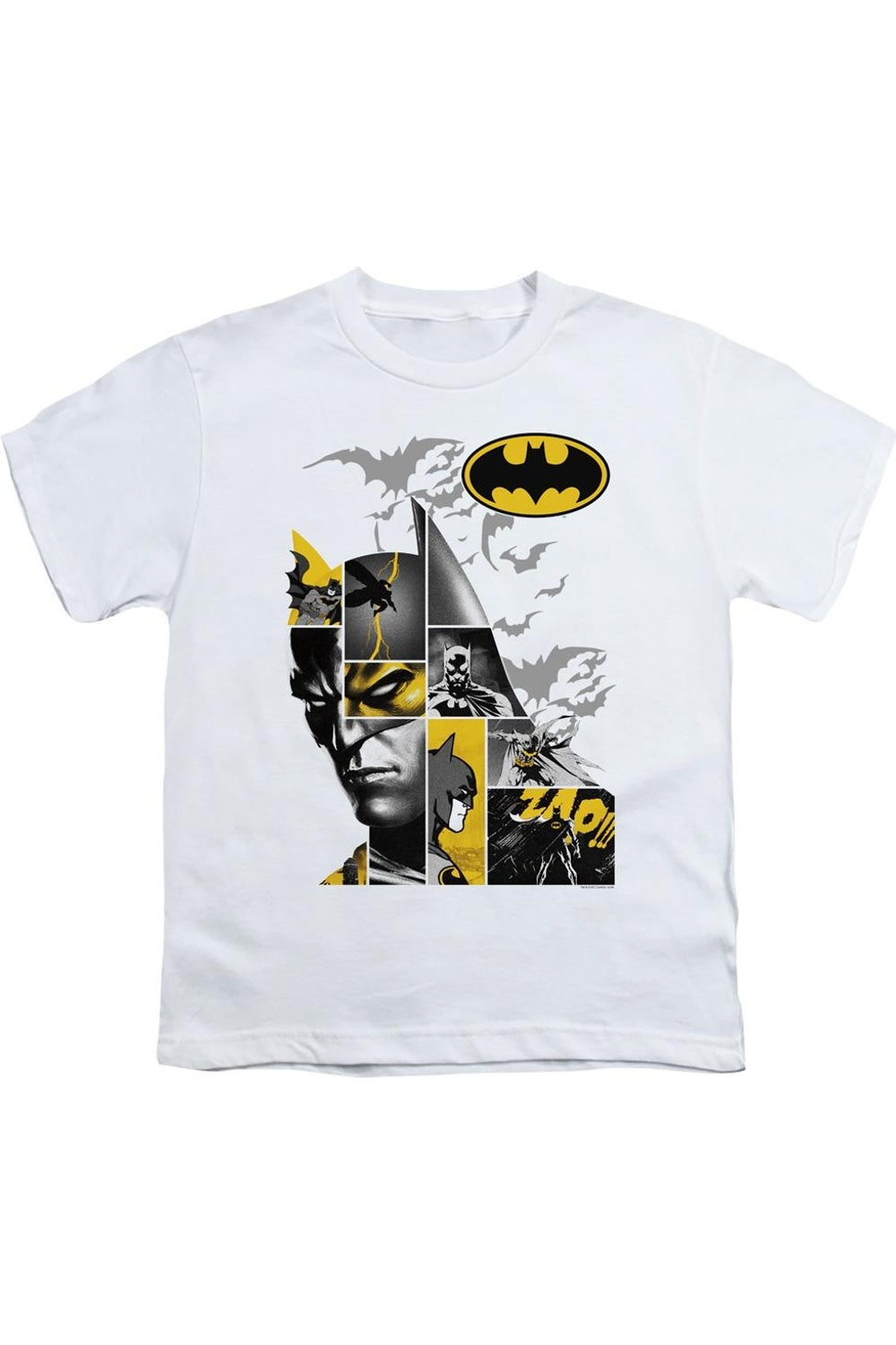 

Футболка с коротким рукавом Batman Long Live для детей Gildan, белый