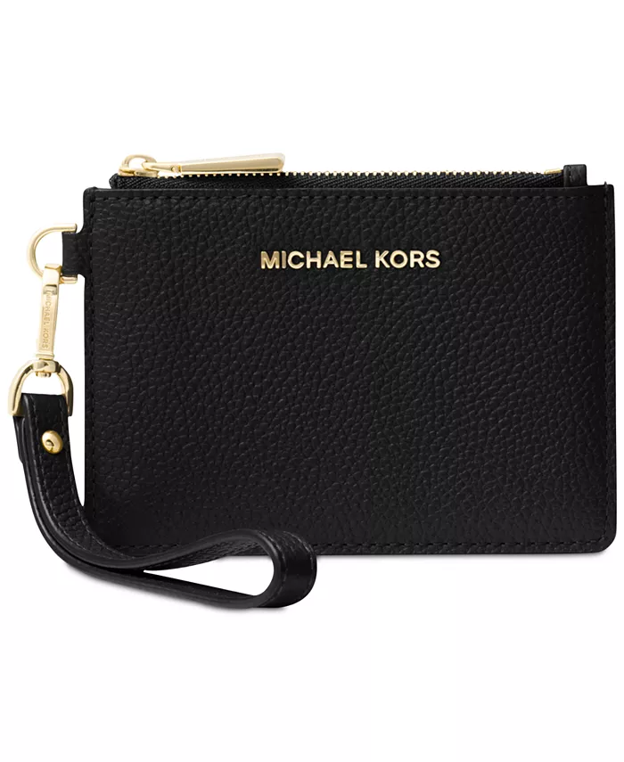 

Кожаный кошелек Jet Set Small Coin Purse Michael Kors, черный
