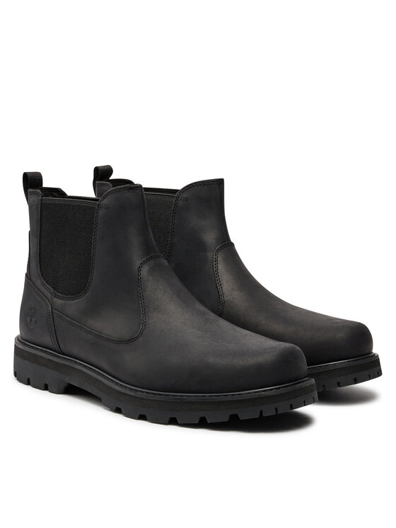 Мужские ботинки Timberland Britton Road из нубука классические, черный — фото 2