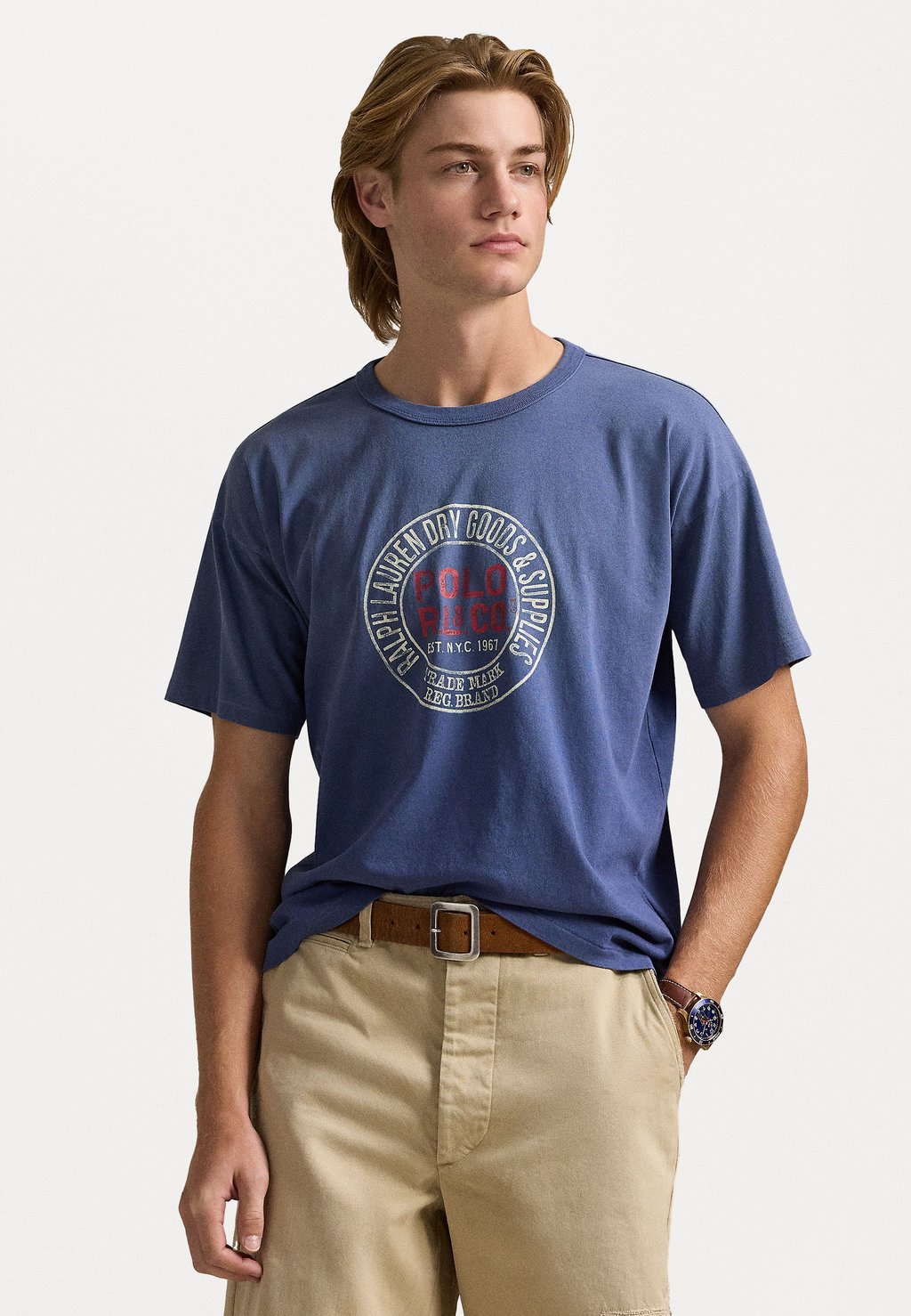 

Футболка с принтом CLASSIC FIT JERSEY GRAPHIC T-SHIRT Polo Ralph Lauren, цвет Old Royal