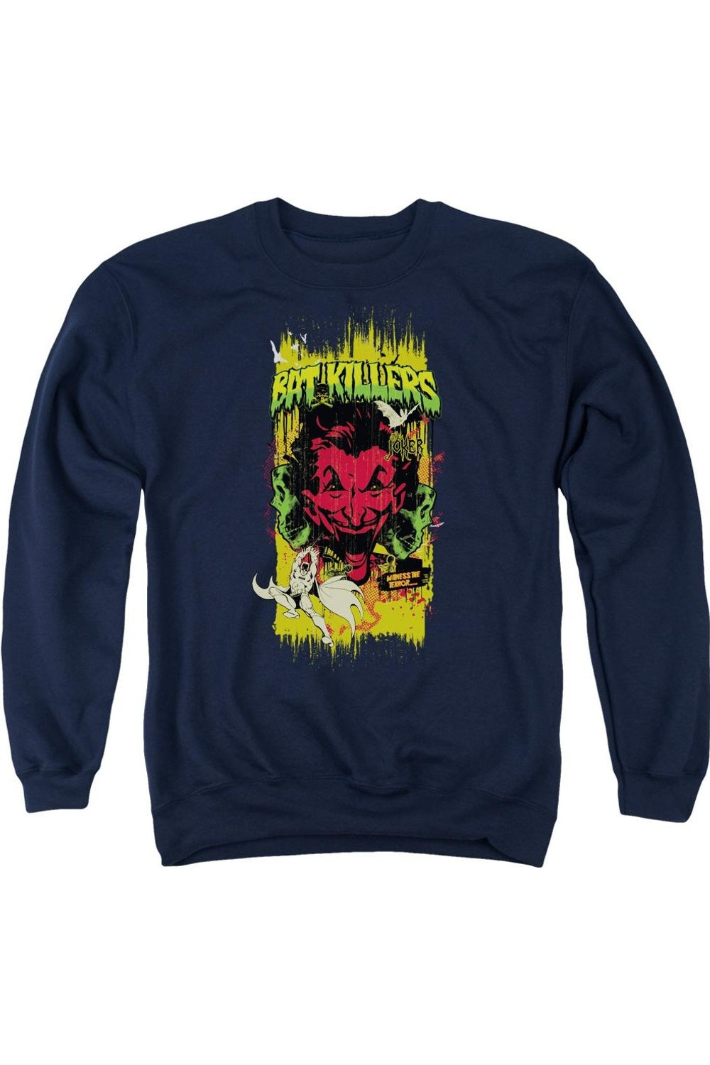 

Толстовка Batman Bat Killers 2 для взрослых с круглым вырезом Gildan, темно-синий