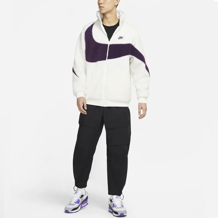 Бархатная куртка мужская парусная белая Nike, белый — фото 3