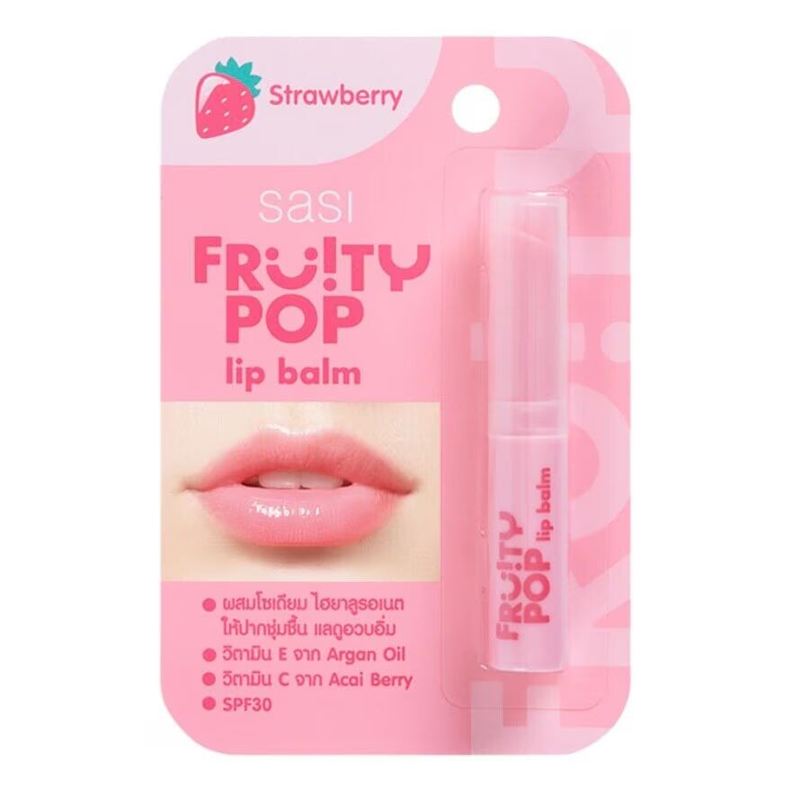 

Sasi Бальзам для губ «Фруктовый поп» 1,5г. Клубника, Strawberry