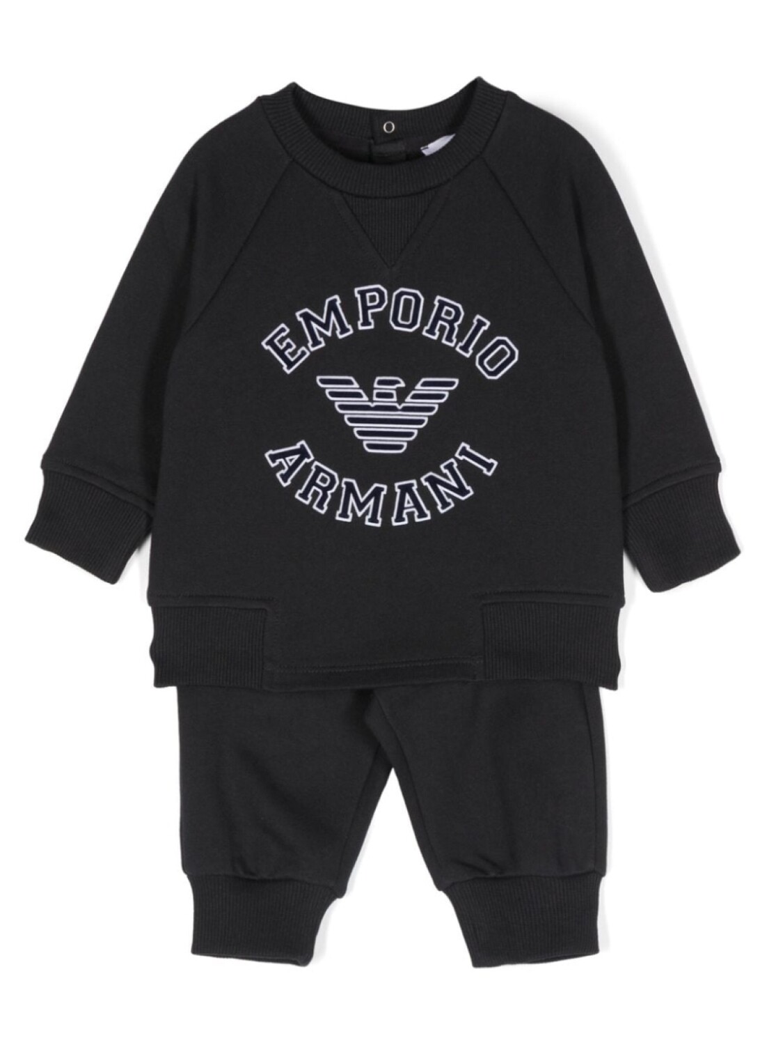 

Emporio Armani Kids спортивный костюм с тисненым логотипом, синий