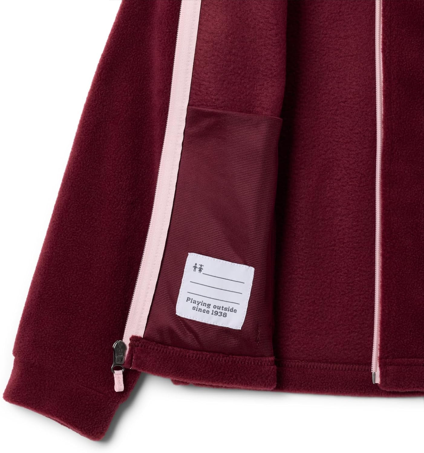 Columbia Girls Benton Springs Fleece, Rich Wine — фото 3