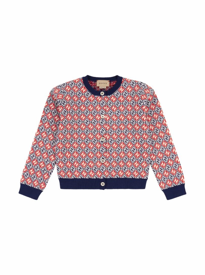 

Хлопковый кардиган Gucci, мультиколор