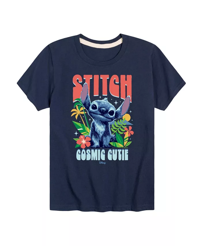 

Футболка с принтом "Stitch Cosmic Cutie" из фильма "Лило и Стич" для мальчиков старшего возраста Lilo & Stitch, синий