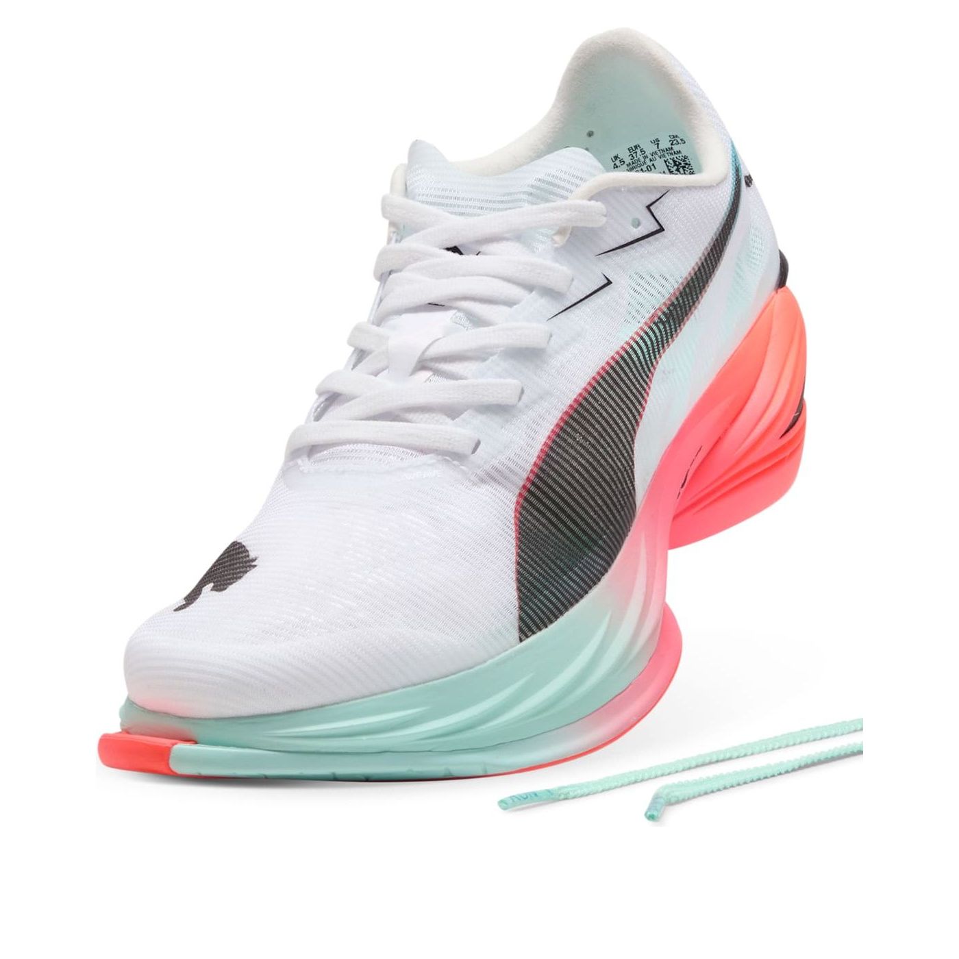 Кроссовки (WMNS) PUMA Fast-R Nitro Elite 3 'White Glowing Red Mint' — фото 3