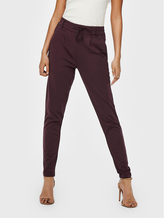 

Брюки из ткани regular fit Poptrash 15115847 Only, красный