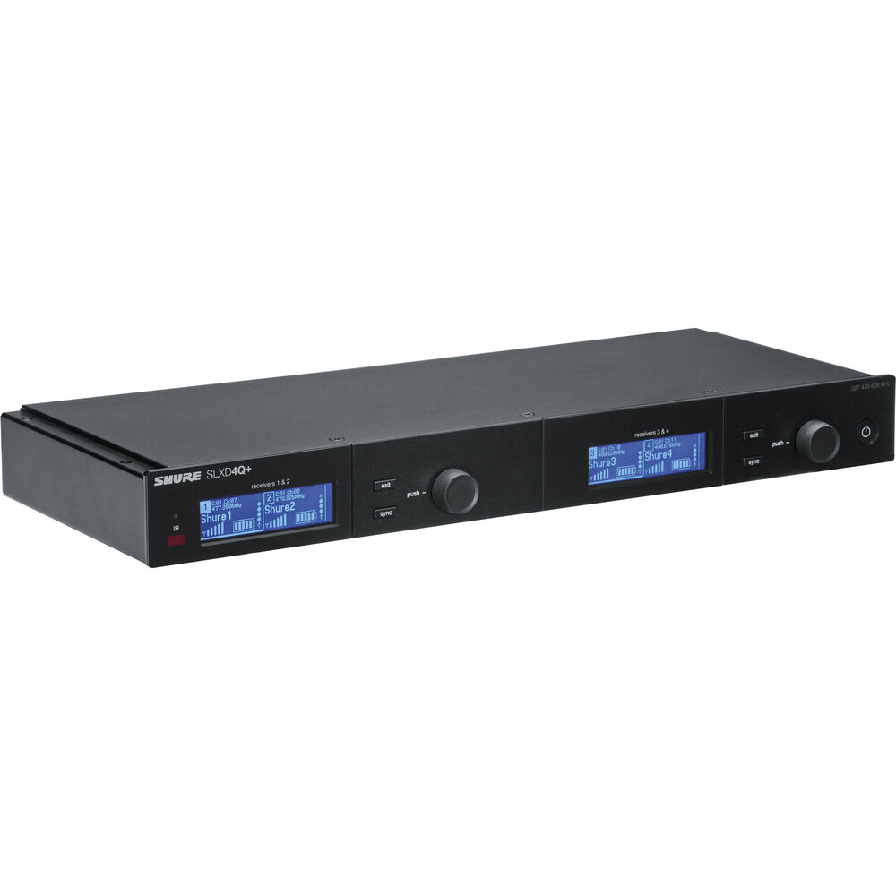 

Беспроводной приемник Shure SLXD4Q+ Quad-Channel Digital Wireless Receiver SLXD4QG57