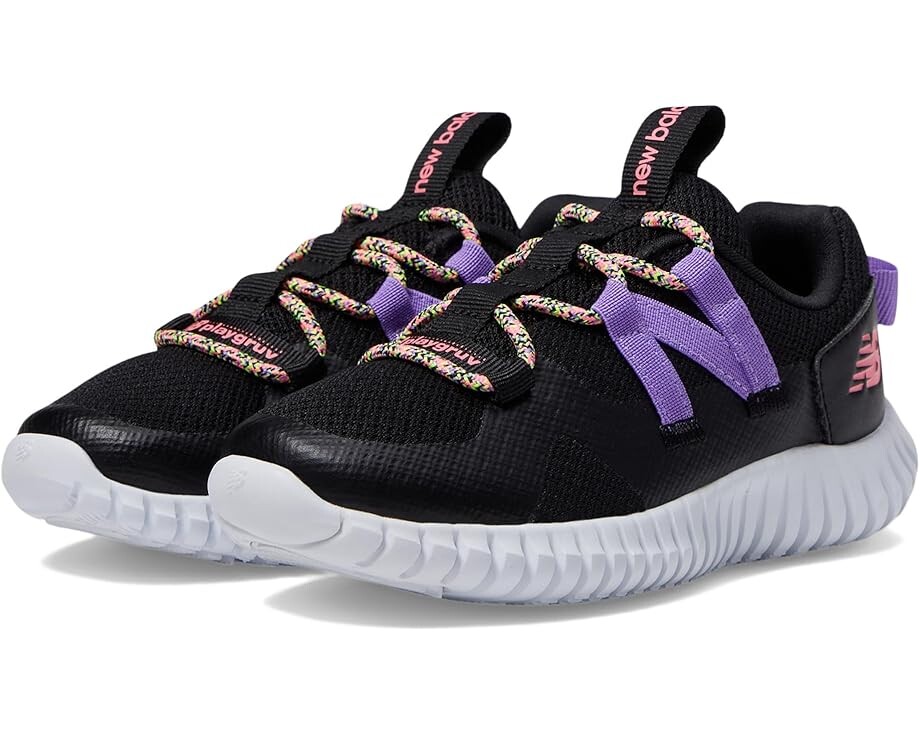 

Кроссовки New Balance Kids Playgruv v2 Bungee, цвет Black/Violet Crush