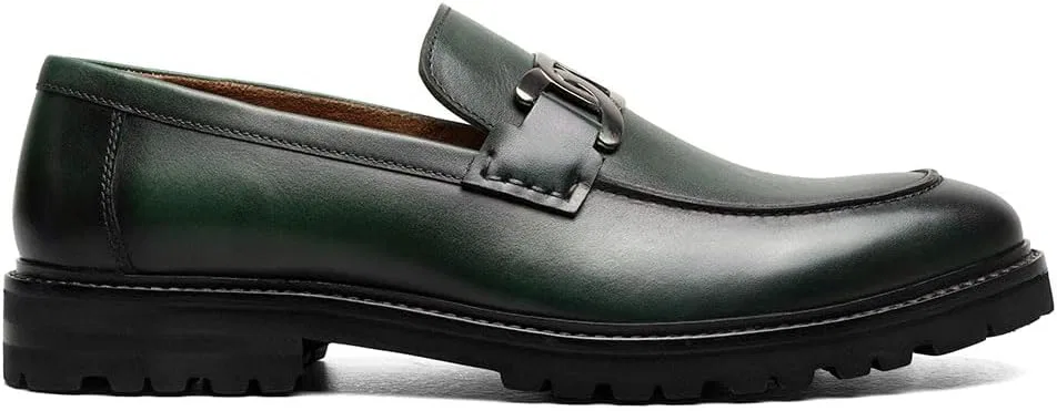 Мужские лоферы Stacy Adams Hale Moc Toe Slip On, Green — фото 3
