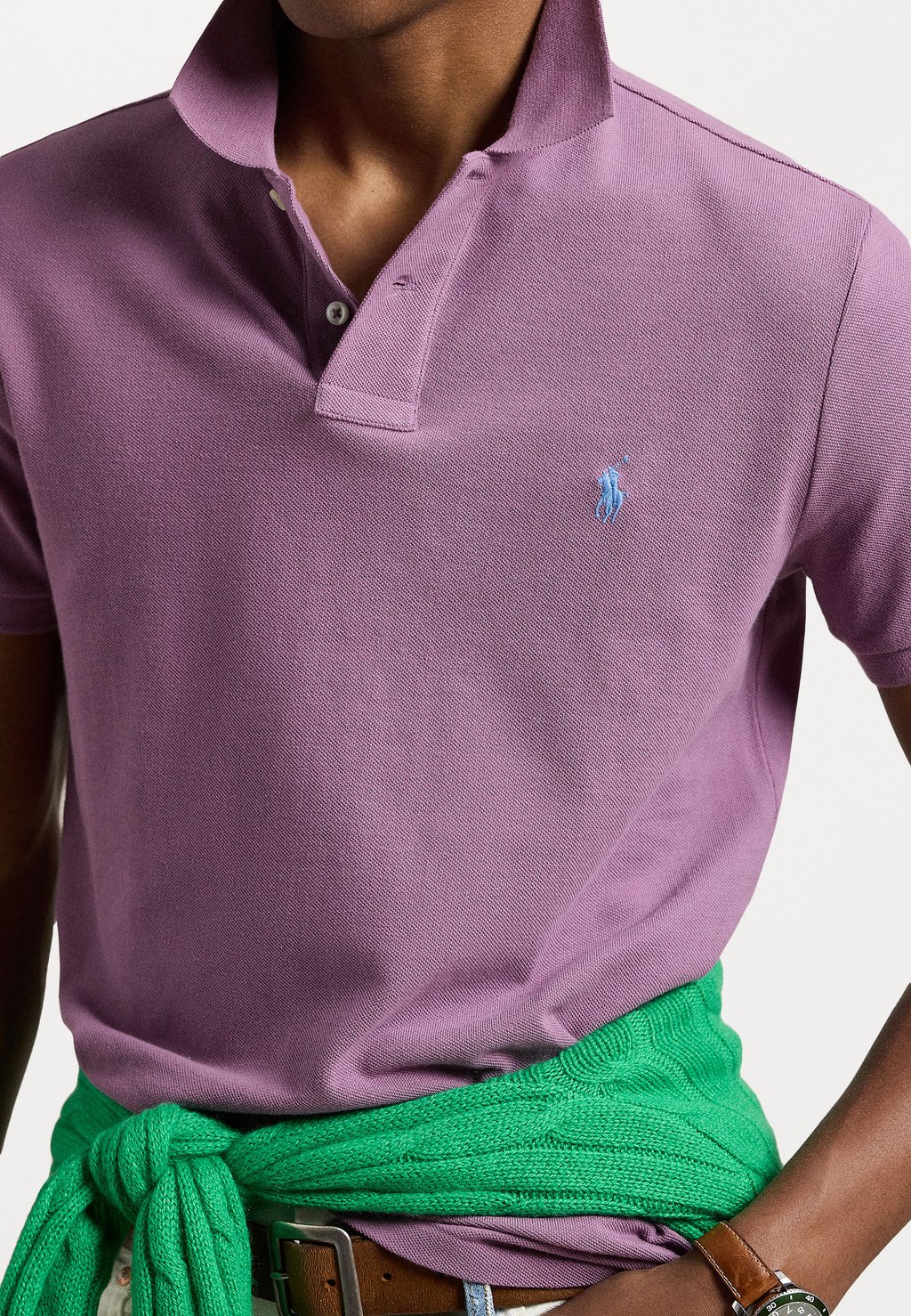 

Рубашка поло SHORT SLEEVE Polo Ralph Lauren, фиолетовый