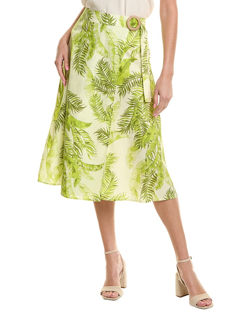 

Николь Миллер Юбка с запахом Nicole Miller, зеленый