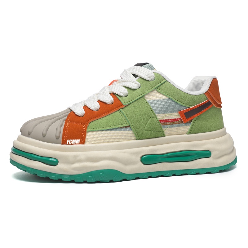 

Противоскользящие и дышащие детские кроссовки для скейтбординга для подростков FCMM, зеленый