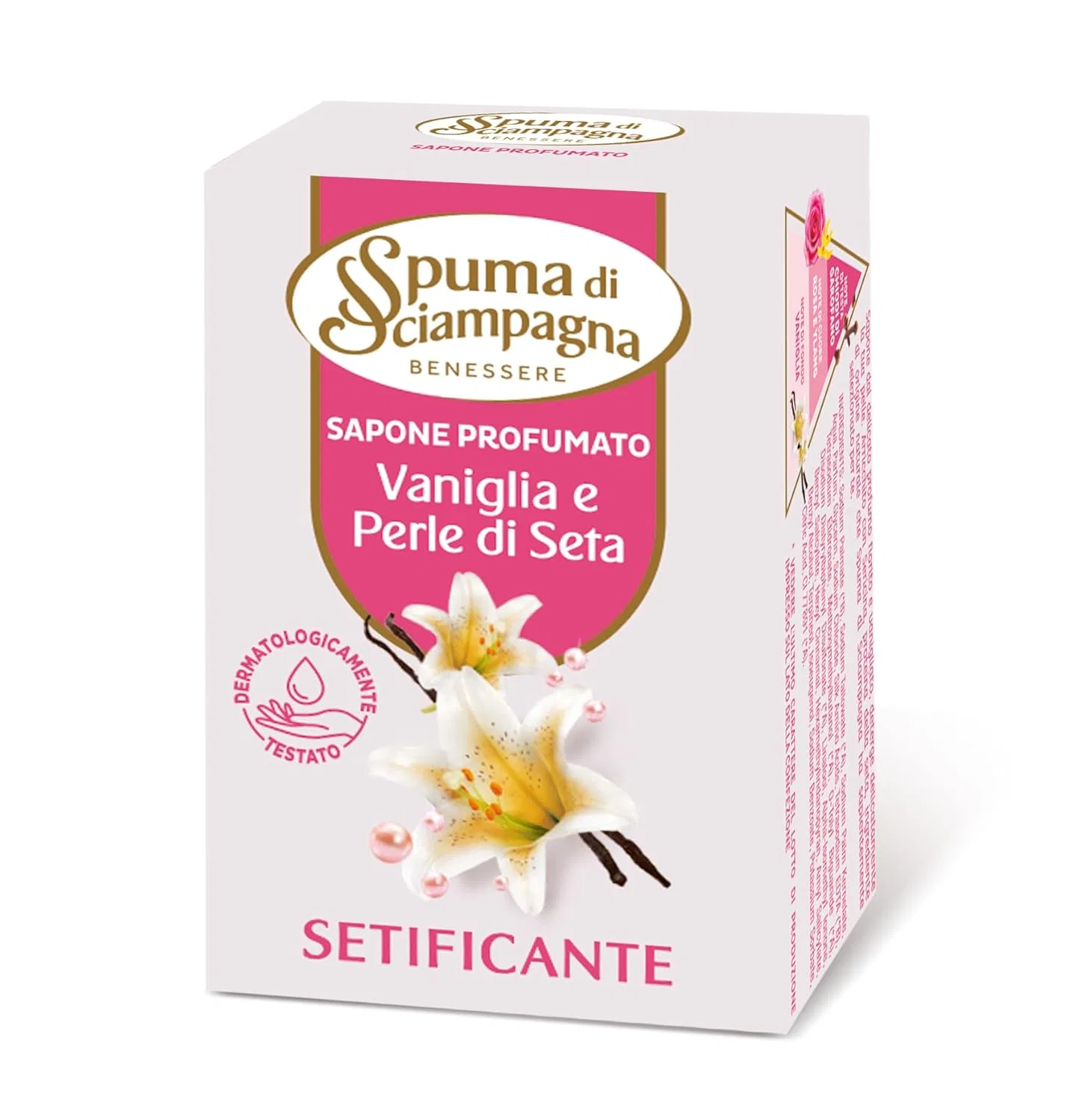 Ароматизированное мыло «Pink & Vanilla» от Spuma di Sciampagna, 90 г Spuma Di Sciampagna