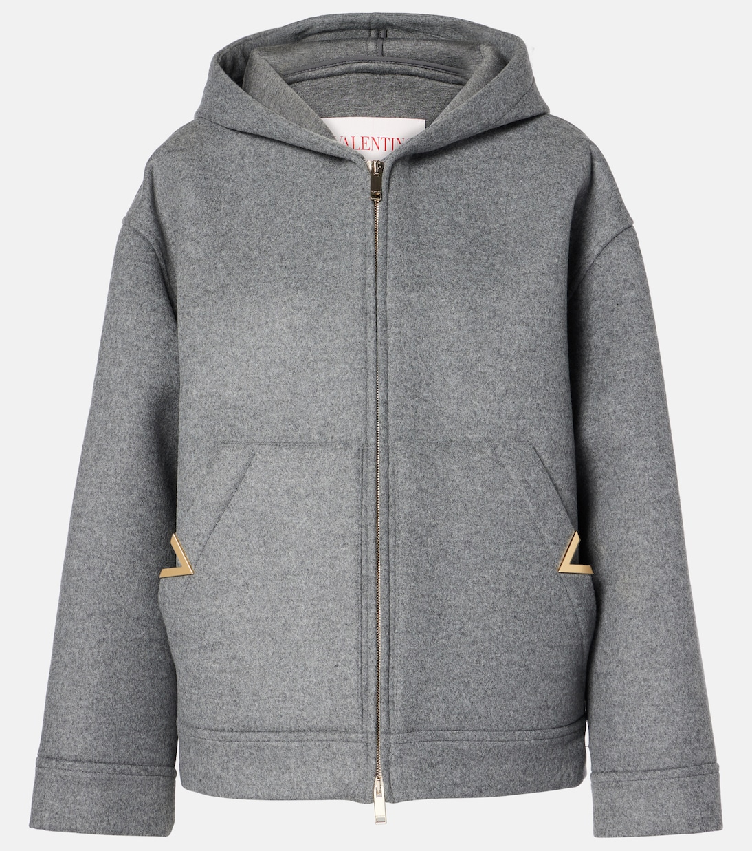 

Шерстяная куртка Valentino, Grigio Medio Mel.