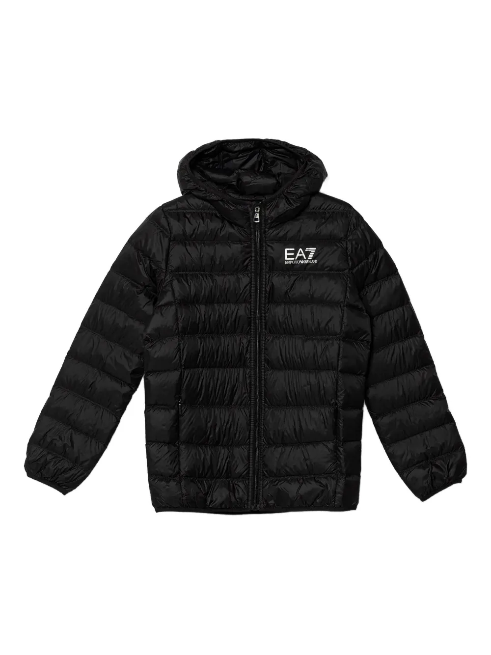 

Пуховик с капюшоном Ea7 Emporio Armani, синий