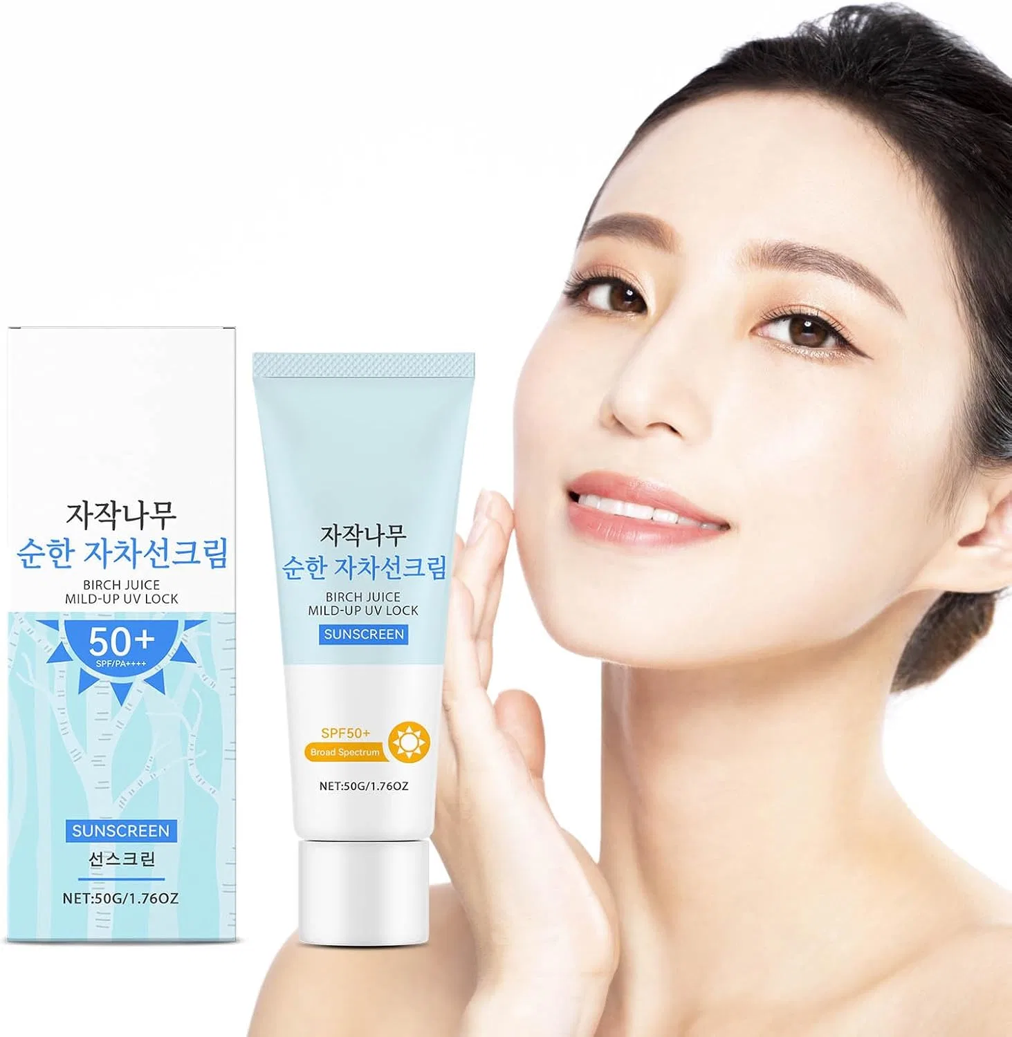 Солнцезащитный стик для лица Birch Juice Mile Up SPF 50+, голубой, 50 мл Generic — фото 3
