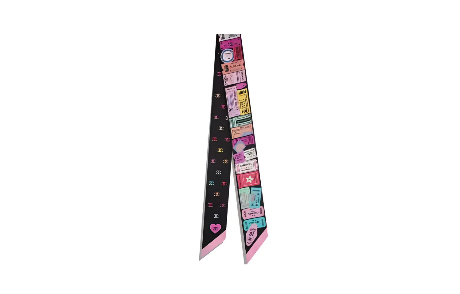 

CHANEL Шёлковый шарф Multicolor, Multicolor