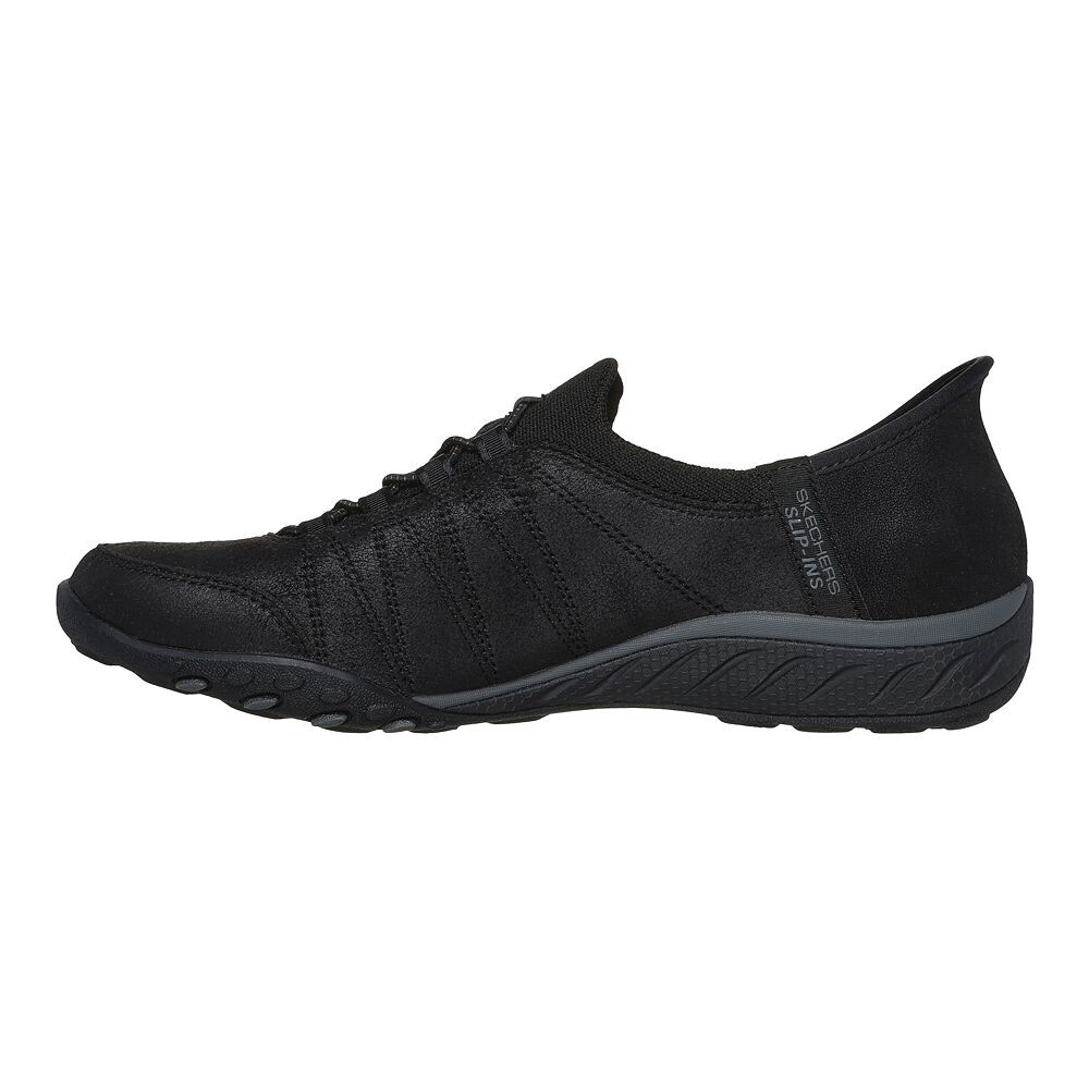 Женская обувь Skechers Hands Free Slip-ins Relaxed Fit Breathe Easy Home Body, цвет Dark Taupe — фото 3