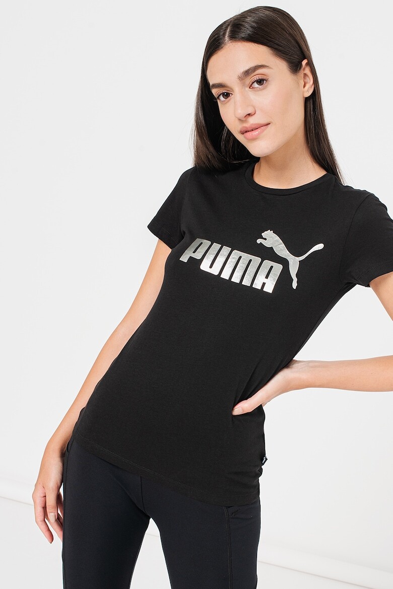 

Хлопковая футболка Essentials+ с контрастным логотипом Puma, черный