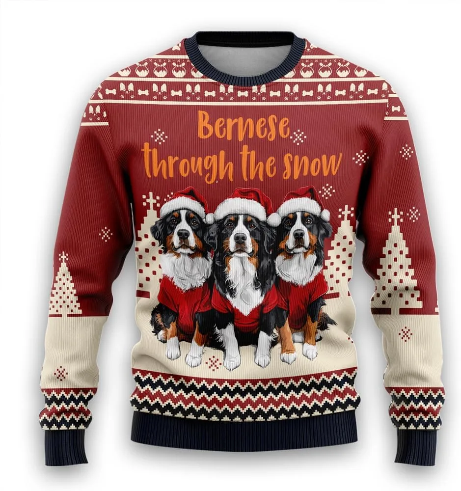 

Свитер Dog Through The Snow Ugly Christmas для женщин и мужчин HANZSPROUT