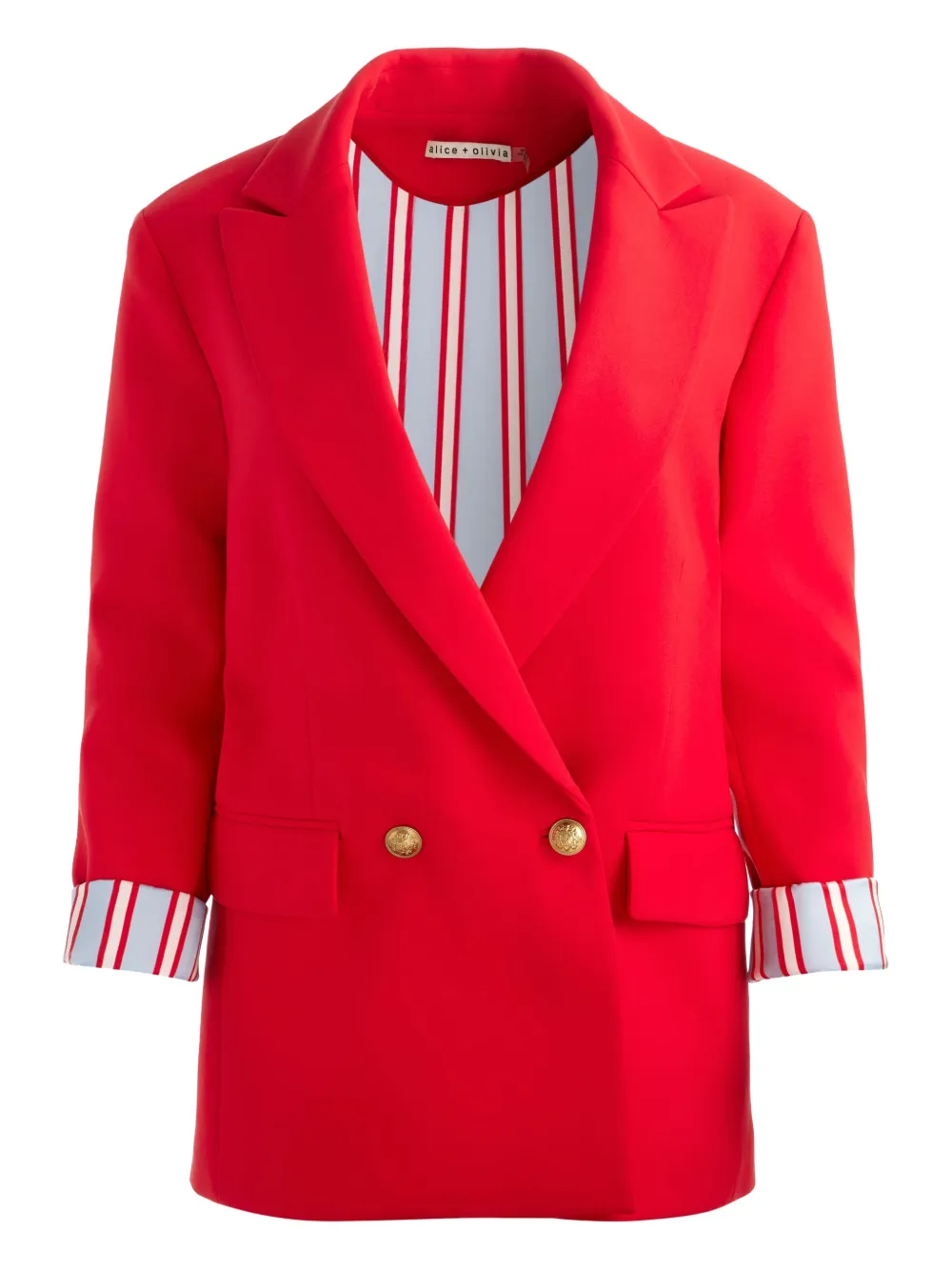 

Двубортный блейзер Arias Alice + Olivia, красный