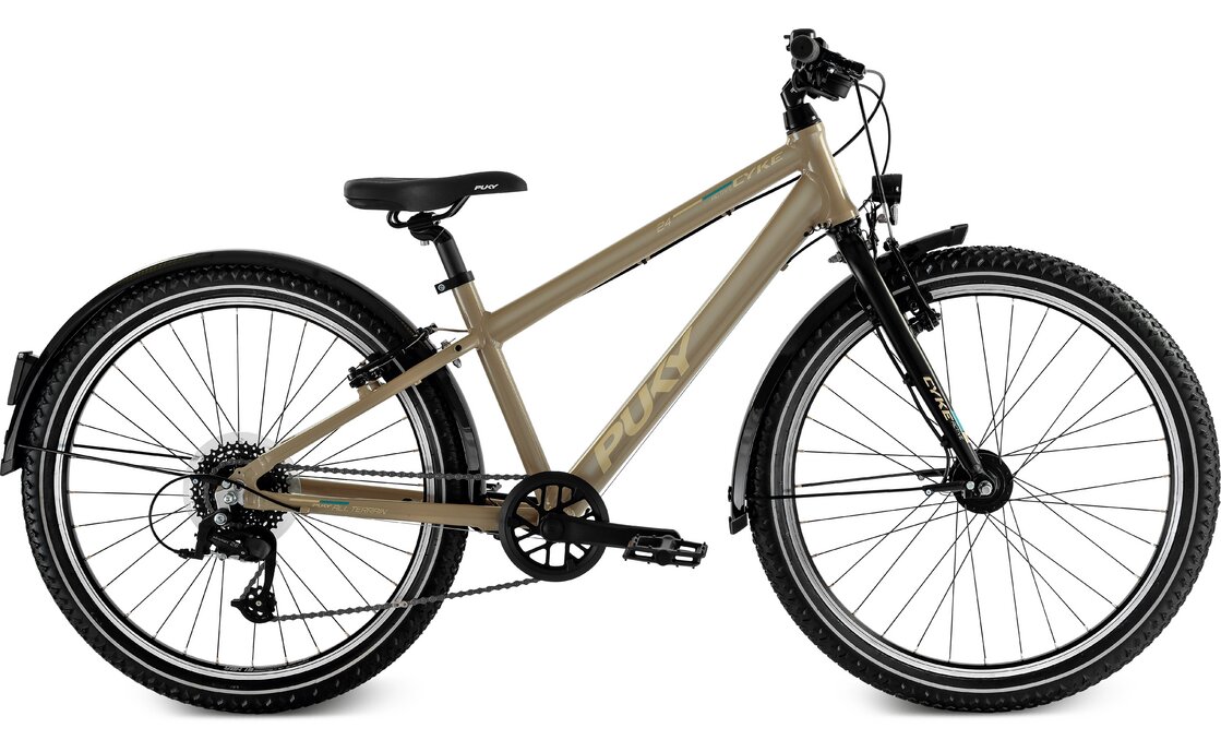 

Детский велосипед Puky Cyke 24-8 Active - 24 дюймов - Diamant - 2025, цвет Beige|dusty sand/black