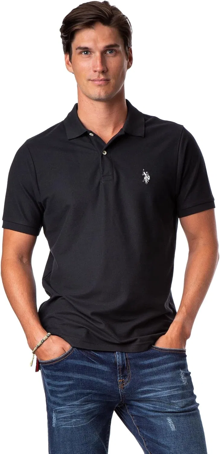 Однотонная рубашка-поло пике ULTIMATE от US Polo Assn U.S. POLO ASSN.