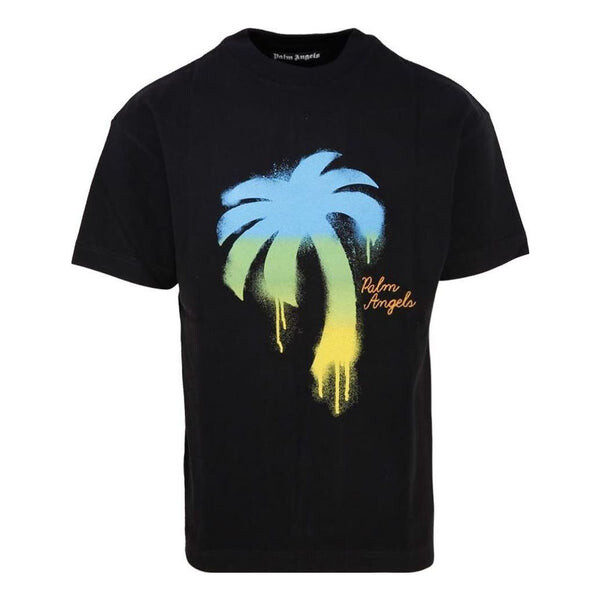 

Футболка the palm classic t-shirt 'black green' Palm Angels, черный