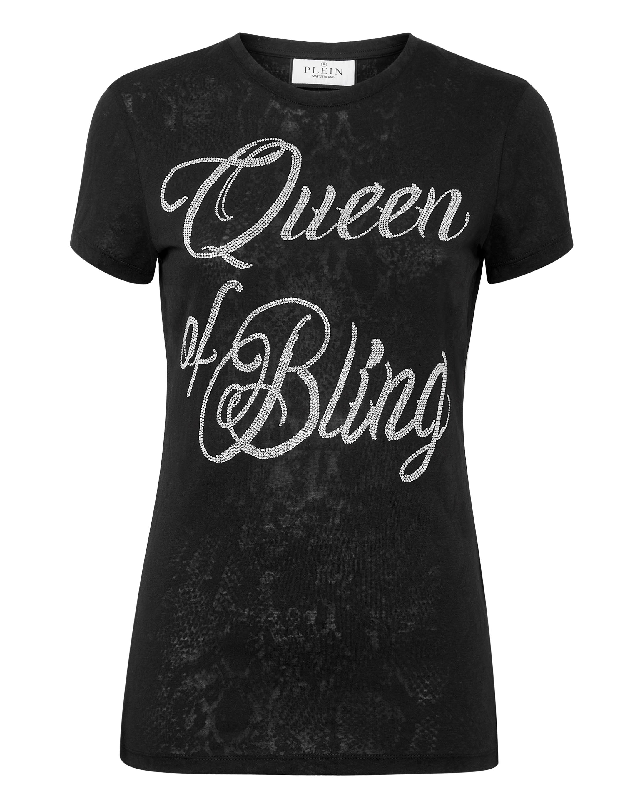 

Футболка с круглым вырезом SS Sexy Pure Fit со стразами PHILIPP PLEIN, черный
