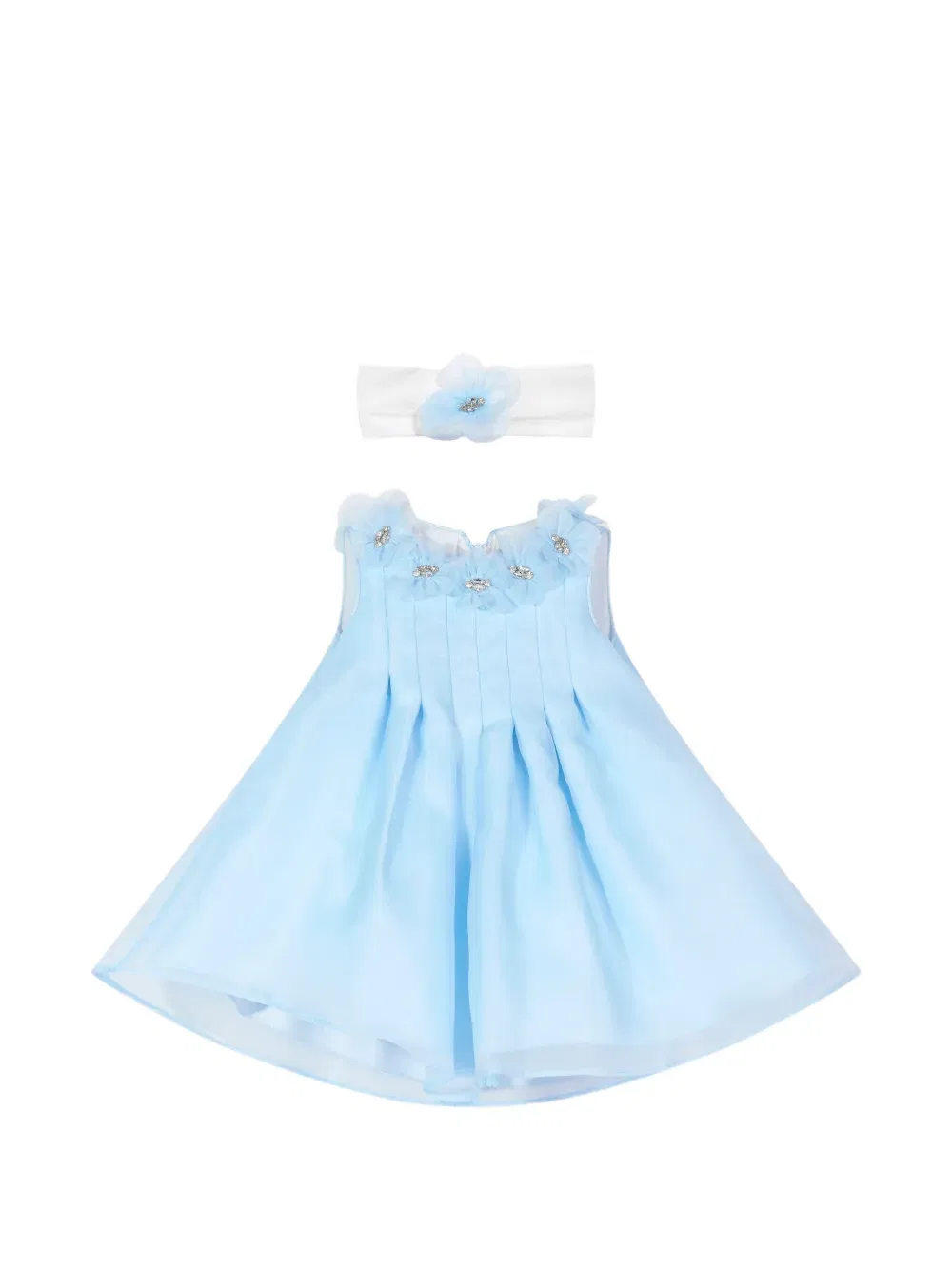 Платье с цветочной аппликацией Dress & Fleur, синий