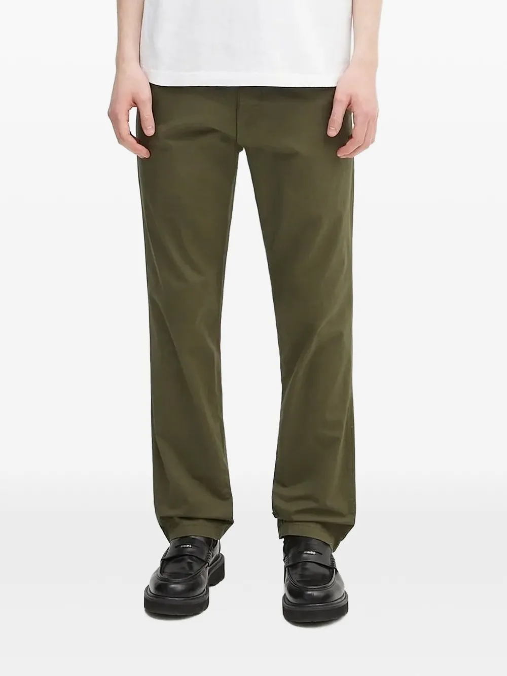 

Брюки прямого кроя с нашивкой-логотипом CARHARTT WIP, зеленый