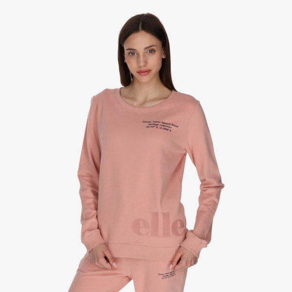 

Женская толстовка с круглым вырезом Heritage Ellesse, розовый