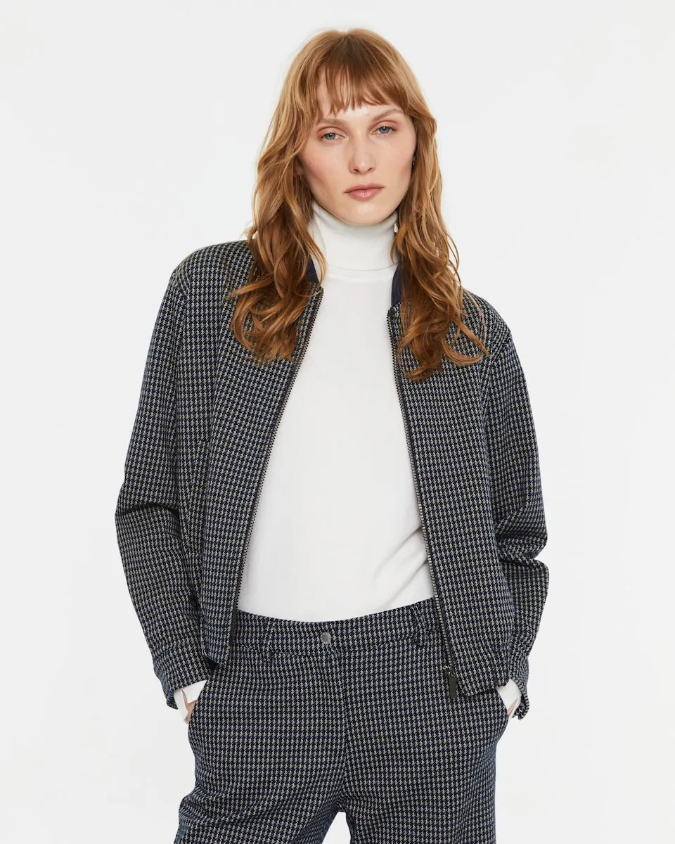 

Женская бомбер-куртка с узором Andam, темно-синий