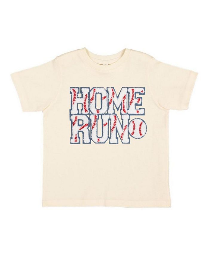 

Футболка с коротким рукавом "Home Run Patch" для мальчиков - малыши, маленькие дети, старшие дети Sweet Wink, коричневый/бежевый