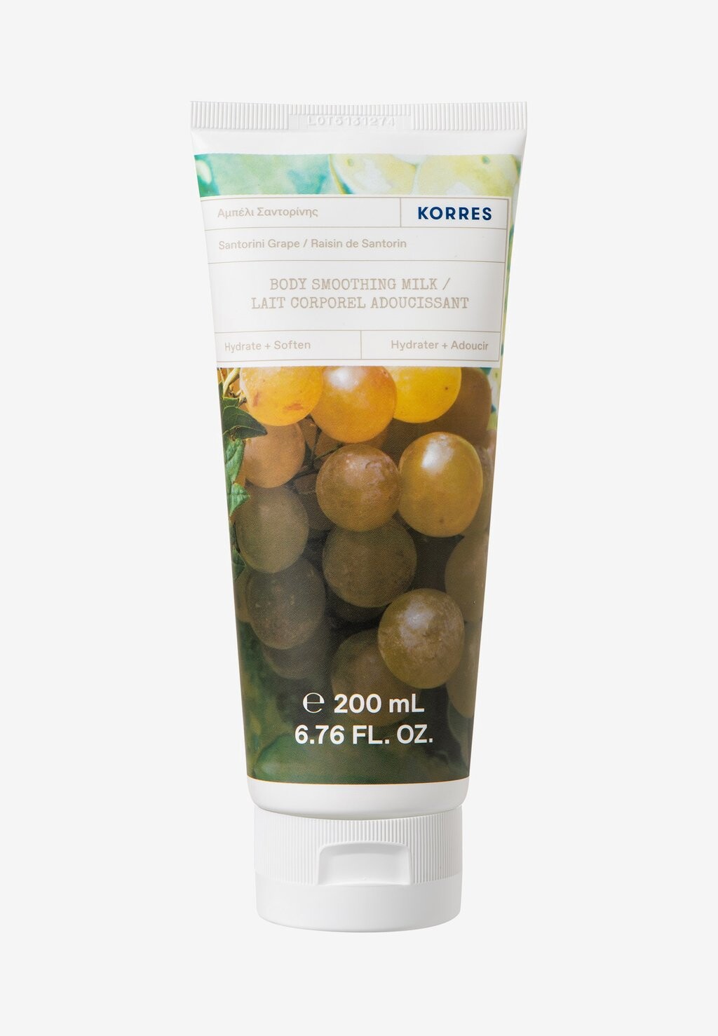 

Увлажняющее Body Smoothing Milk Santorini Grape KORRES, цвет neutral