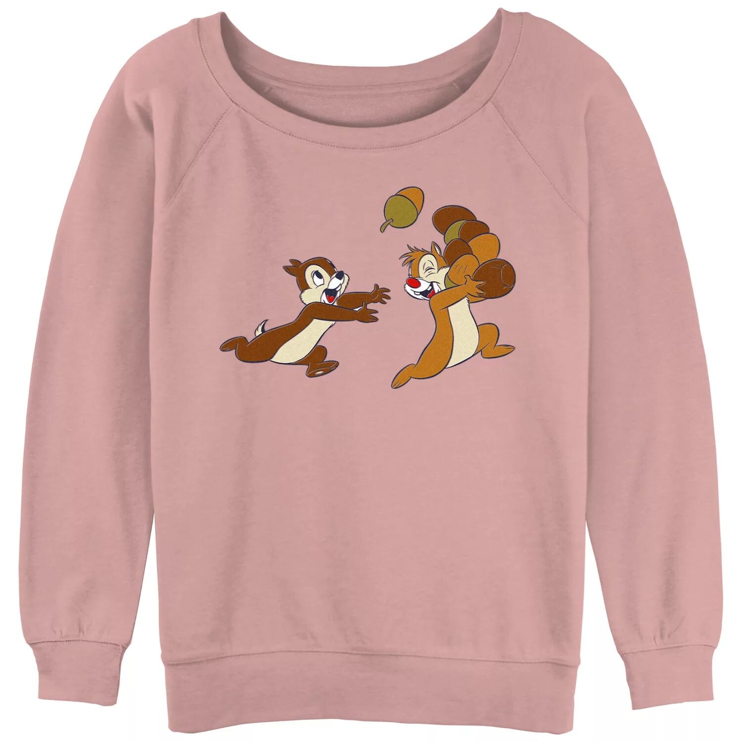 Пуловер с напуском из махровой ткани Disney's Chip 'N Dale Juniors Acorn Chase Disney