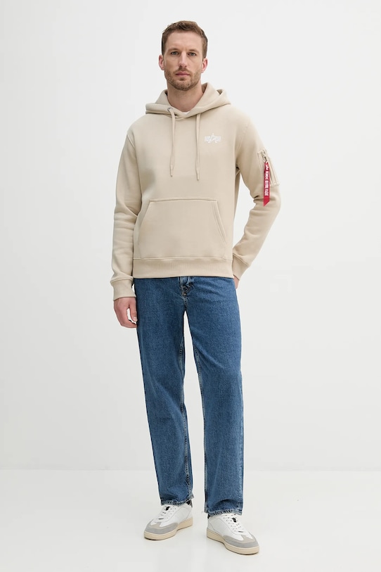 

Толстовка Alpha Industries, бежевый